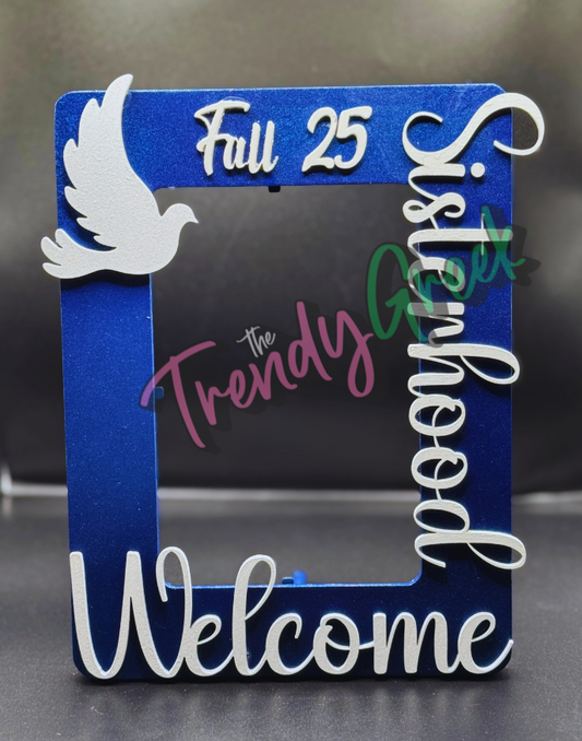 Sorority Picture Frame | Soror | Sorority Gift | Gift For Her | Probate | Initiation Gift |  AKA  | Delta| Zeta Phi Beta | Sigma Gamma Rho