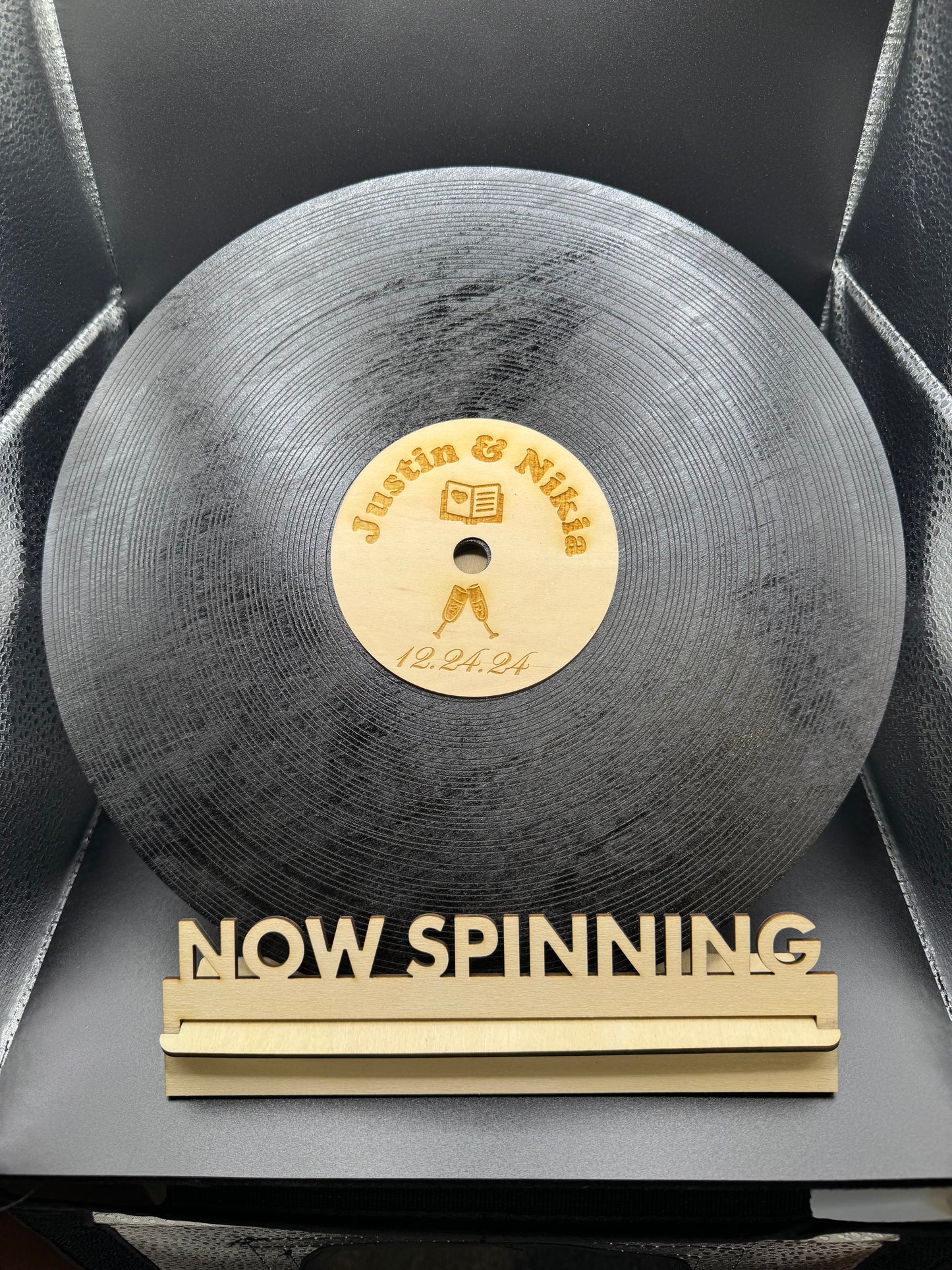 Personalize Wood Record