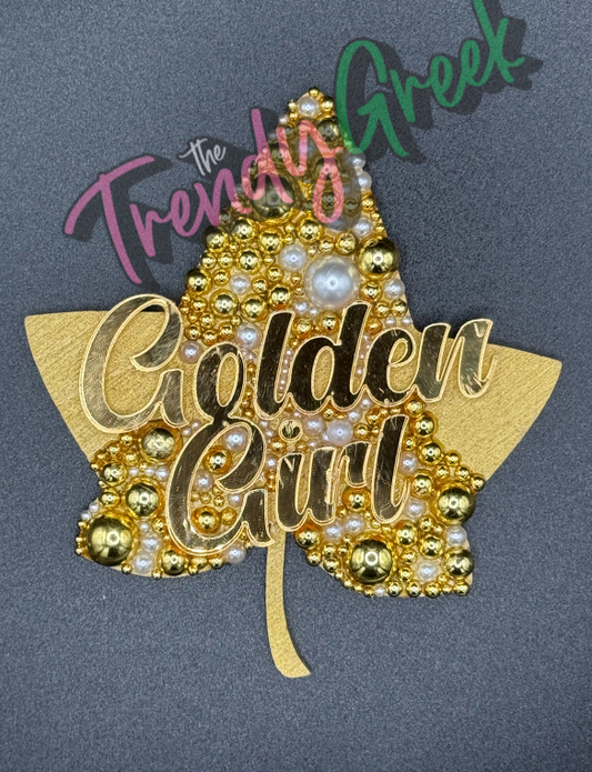 Sorority Lapel Pin | Sorority Pin | Soror Pin | AKA | Sorority Gift | Gift For Her | Name Badge | Golden Girl