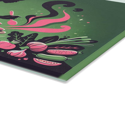 Cooking Up Magic Cook Glass Cutting Board
