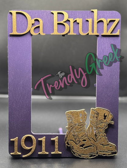Fraternity Picture Frame  | Gift For Him | Probate | Initiation Gift | Alpha | Kappa | Que | Sigma