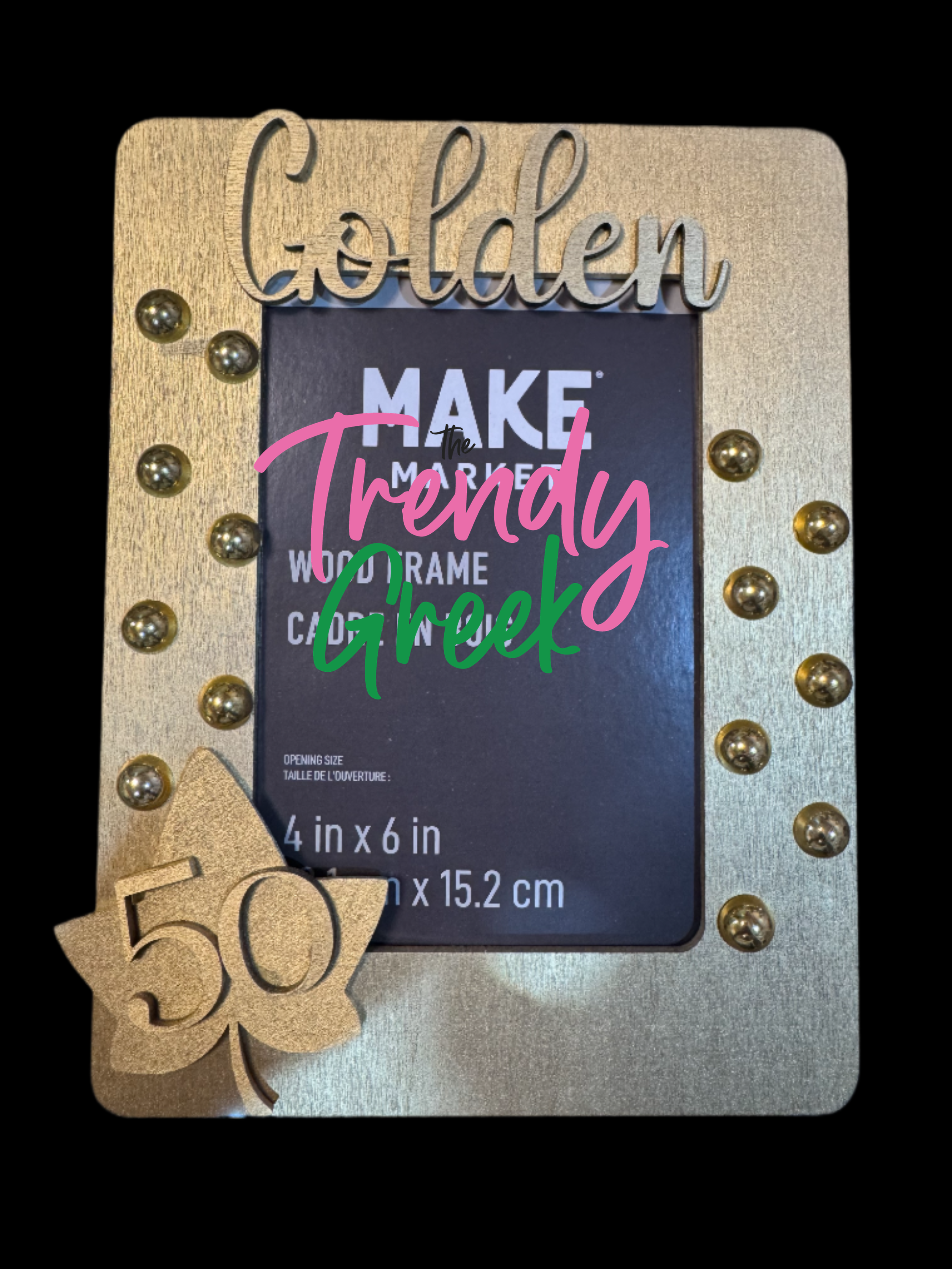 Sorority Picture Frame_ Golden