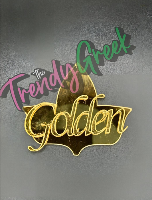 Sorority Lapel Pin | Sorority Pin | Soror Pin | AKA | Sorority Gift | Gift For Her | Name Badge | Simple Golden Pin