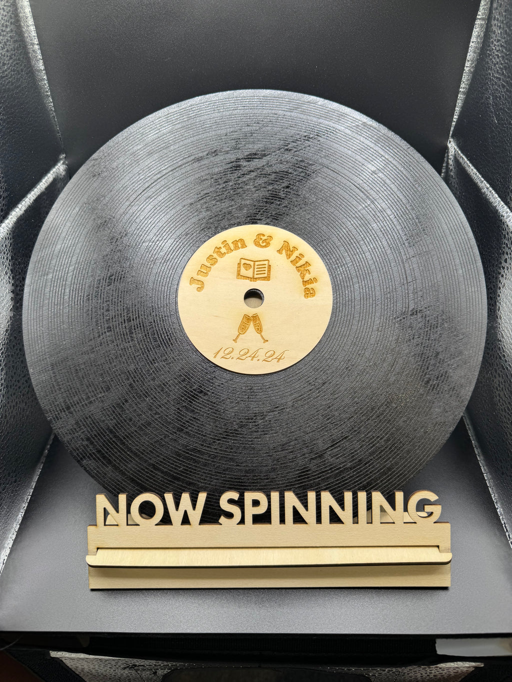 Personalize Acrylic or Wood Record