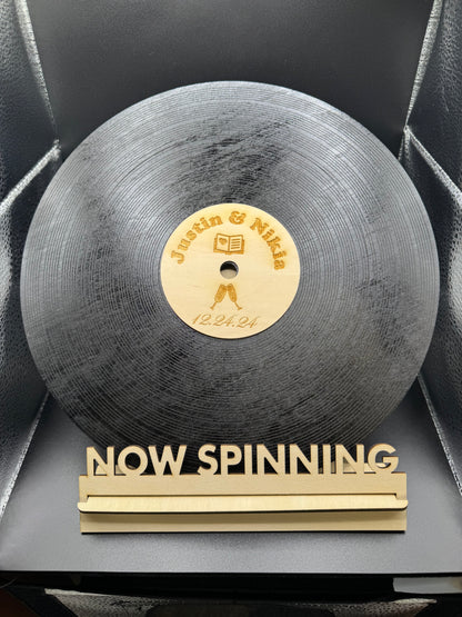 Personalize Wood Record