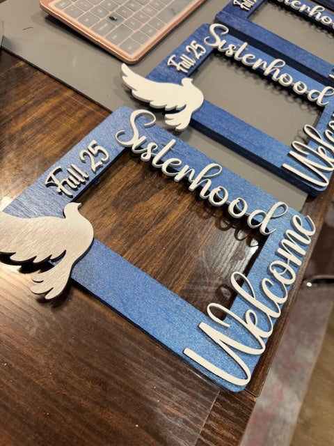 Sorority Picture Frame_Dove_1922