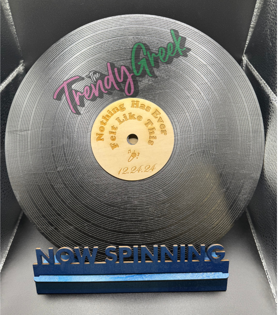 Personalize Wood Record
