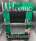 Sorority Picture Frame _Pink & Green_1908