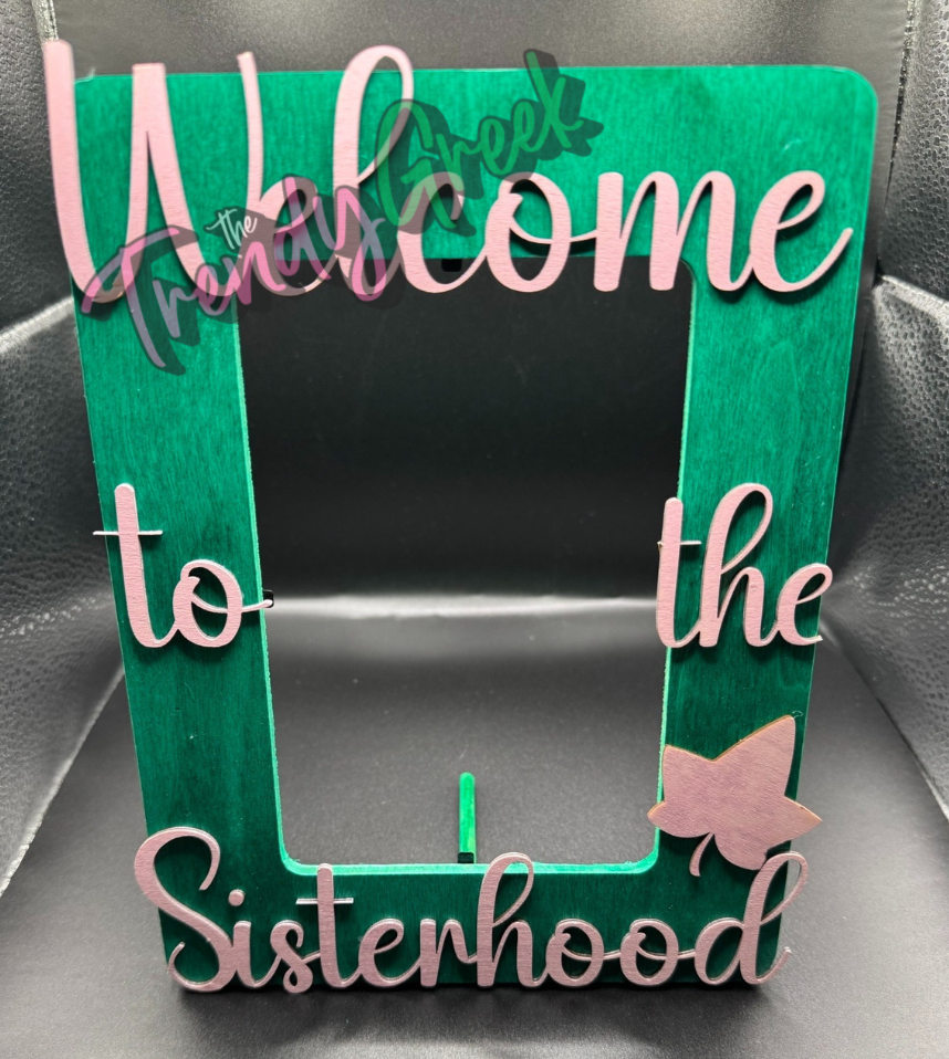 Sorority Picture Frame _Pink & Green_1908