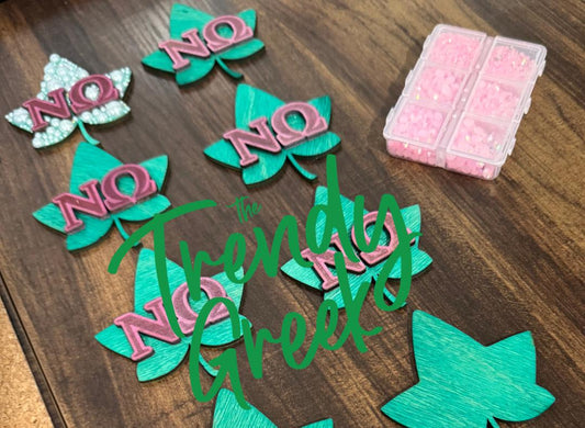 Sorority Lapel Pin: Chapter Edition - Pink & Green | Sorority Pin | Soror Pin | Sorority Gift | Gift For Her | Name Badge | Chapter Brooch