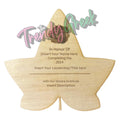 Custom Ivy Wood or Acrylic Certificate