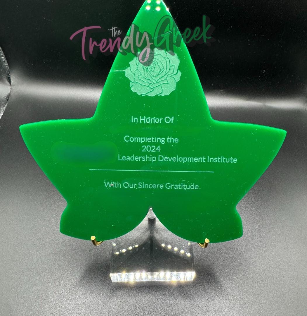 Custom Wood or Acrylic Certificate l Award l Sorority l Gift for Her l Plaque l Trendy l Ivy | Initiation | Probate