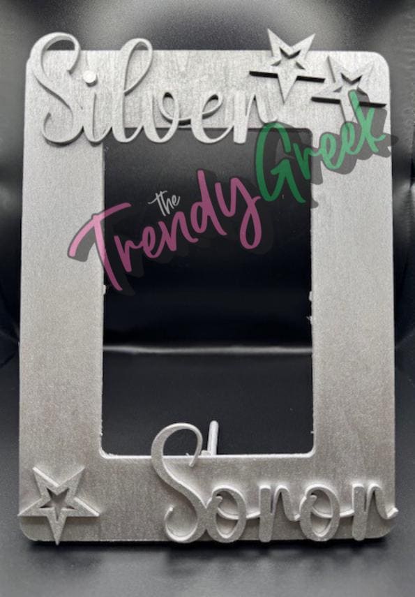 Sorority Picture Frame | Milestones | Soror  | Sorority Gift | Gift For Her | Silver | Golden | Pearl |  Probate | Initiation Gift