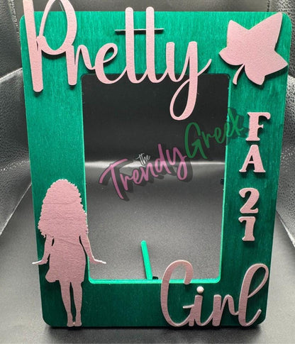 Sorority Picture Frame | Milestones | Soror  | Sorority Gift | Gift For Her | Silver | Golden | Pearl |  Probate | Initiation Gift