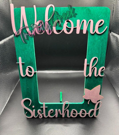 Sorority Picture Frame | Milestones | Soror  | Sorority Gift | Gift For Her | Silver | Golden | Pearl |  Probate | Initiation Gift