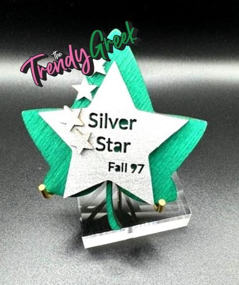 Silver Star Year Badge