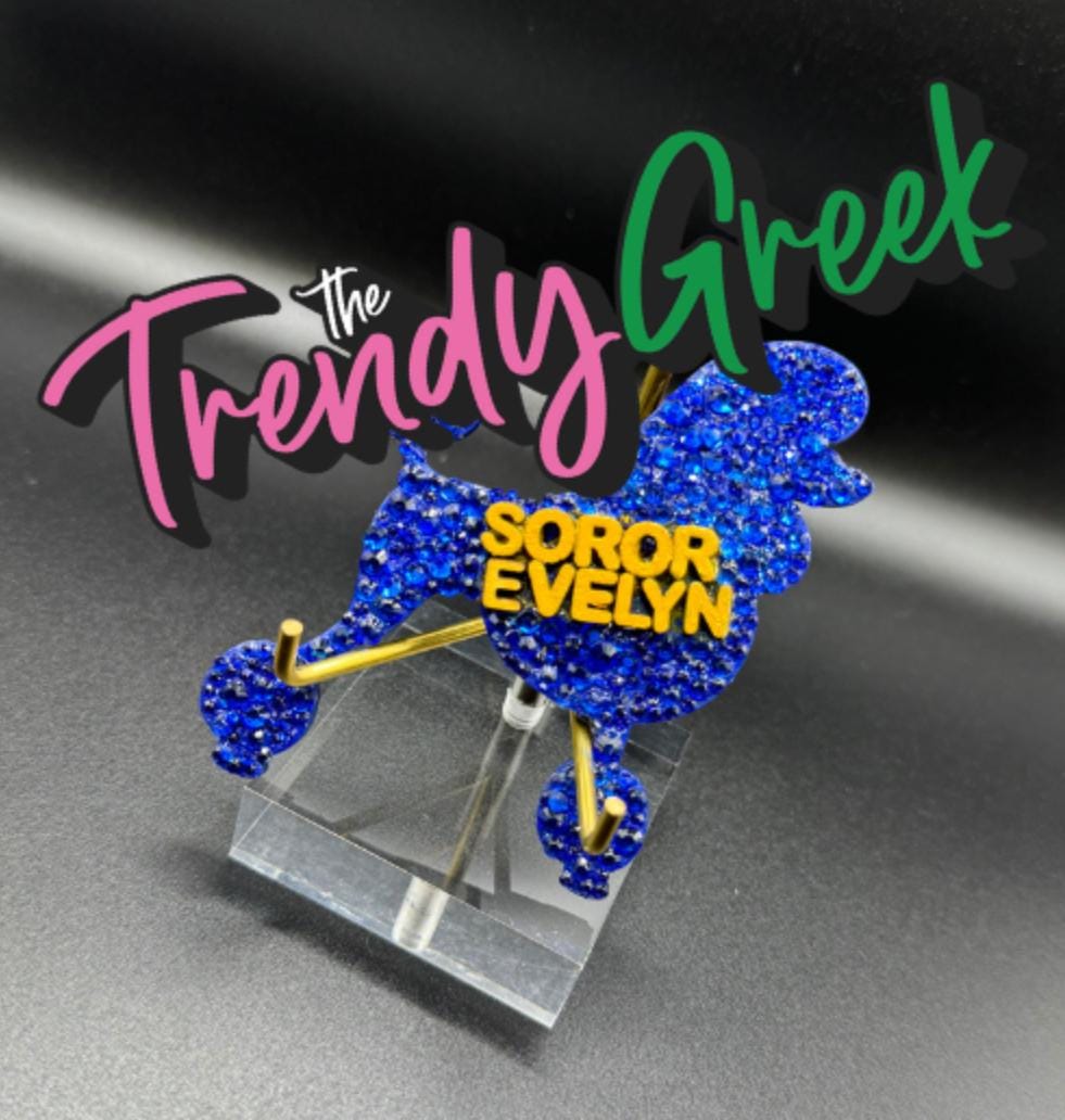 Pretty Poodle | Sorority Lapel Pin | Sorority Pin | Sorority Gift | Gift For Her | SGRho| Initiation Gift