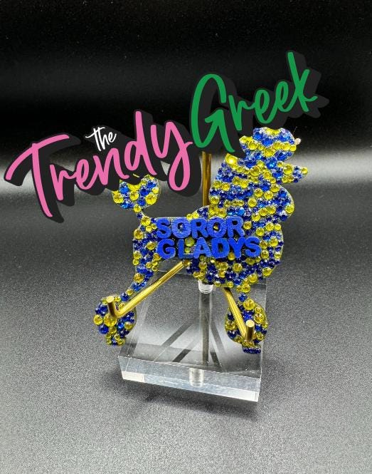 Pretty Poodle | Sorority Lapel Pin | Sorority Pin | Sorority Gift | Gift For Her | SGRho| Initiation Gift